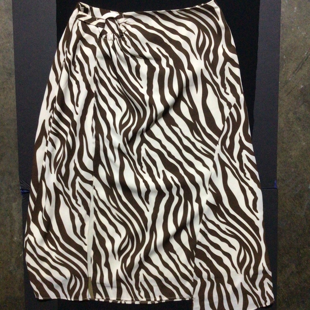 Petite Studio Brown & Cream Skirt - Picture 6 of 10
